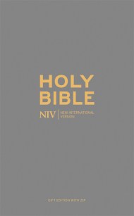 NIV Pocket Charcoal Soft-tone Bible with Zip